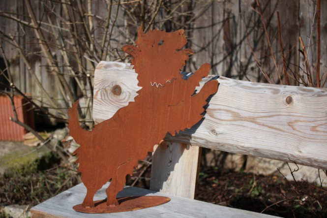 Hund Westie, auf Platte